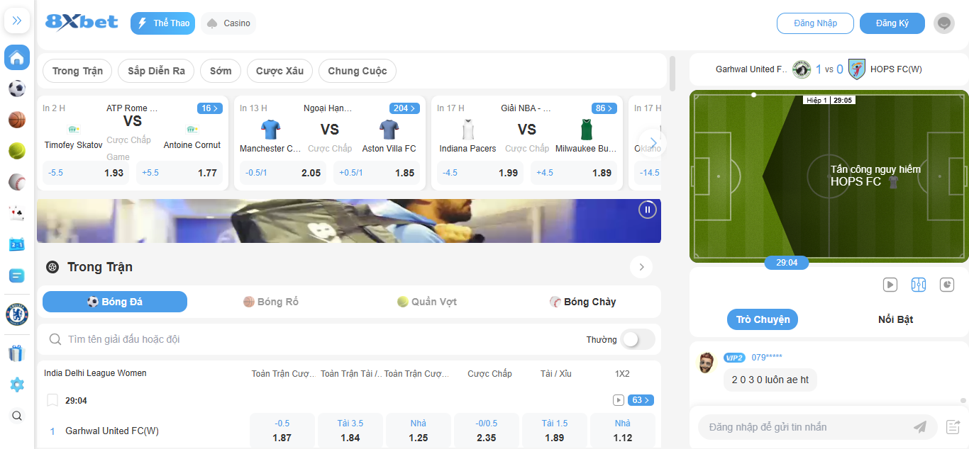 8XBET – Nhà cái mới tặng tiền cược miễn phí